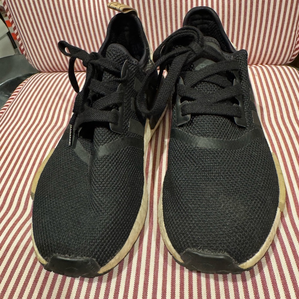 Adidas NMD_R1 Black Tan Boost Sneakers - Size 7.5